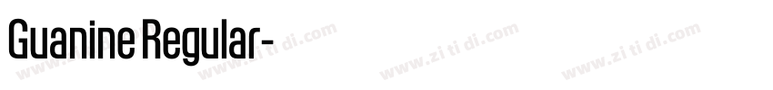 Guanine Regular字体转换